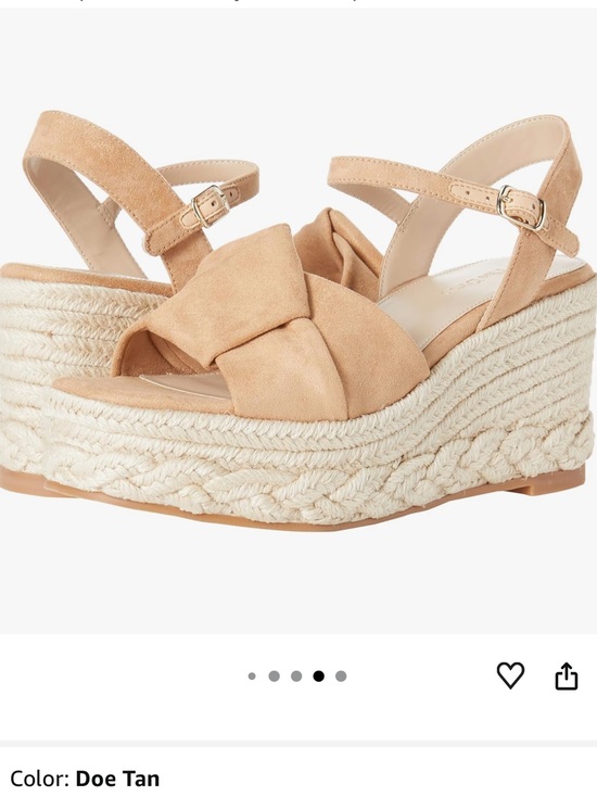 The Drop Shoes - Platform Espadrille Wedge Sandals Amazon The Drop, Size 8 BRAND NEW, Tan